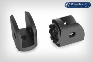 Wunderlich BMW GS Ergonomics - Vario Joint Rider EVO1 (Pair) - Black - 26010-002