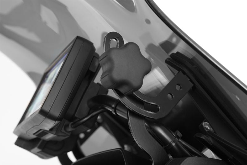 Wunderlich BMW GS Screen - Windscreen Reinforcement Brackets - Left And Right - Black - 43520-212 + 43520-222