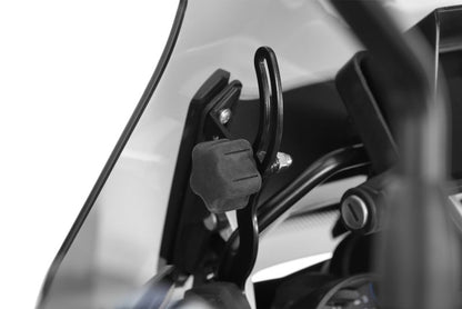 Wunderlich BMW GS Screen - Windscreen Reinforcement Brackets - Left And Right - Black - 43520-212 + 43520-222