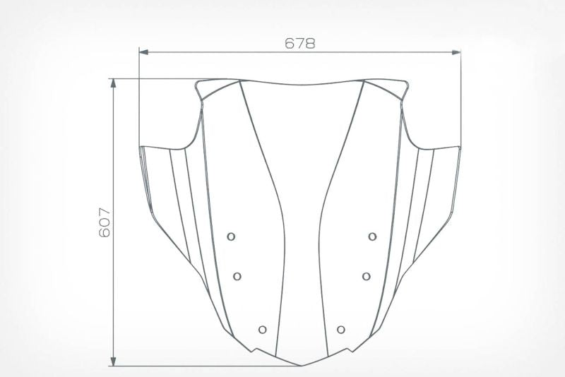 Wunderlich BMW K 1600 All Screen - Windscreen Marathon - Smoked Grey - 35380-302