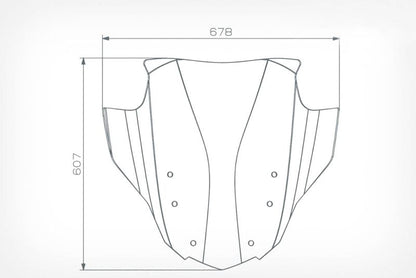 Wunderlich BMW K 1600 All Screen - Windscreen Marathon - Smoked Grey - 35380-302
