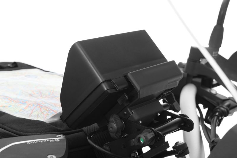 Wunderlich BMW Motorrad Ergonomics - Device Glare Shield - Navigator VI - Black - 21070-302