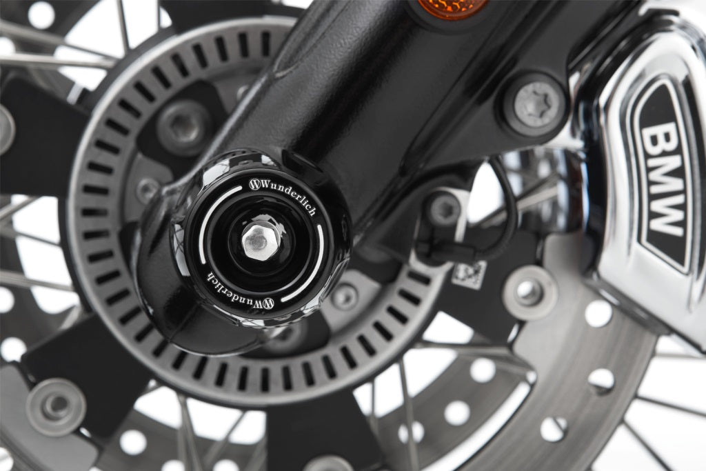 Wunderlich BMW R-Series Protection - Slider Axle (Front) - Black - 11890-002