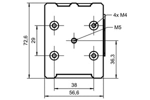 Wunderlich BMW R Series - USB Charging Box - MultiClamp - Black - 21177-102