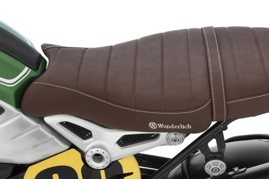 Wunderlich BMW RNineT Ergonomics - Seat Rider-Driver (Brown)-44118-103