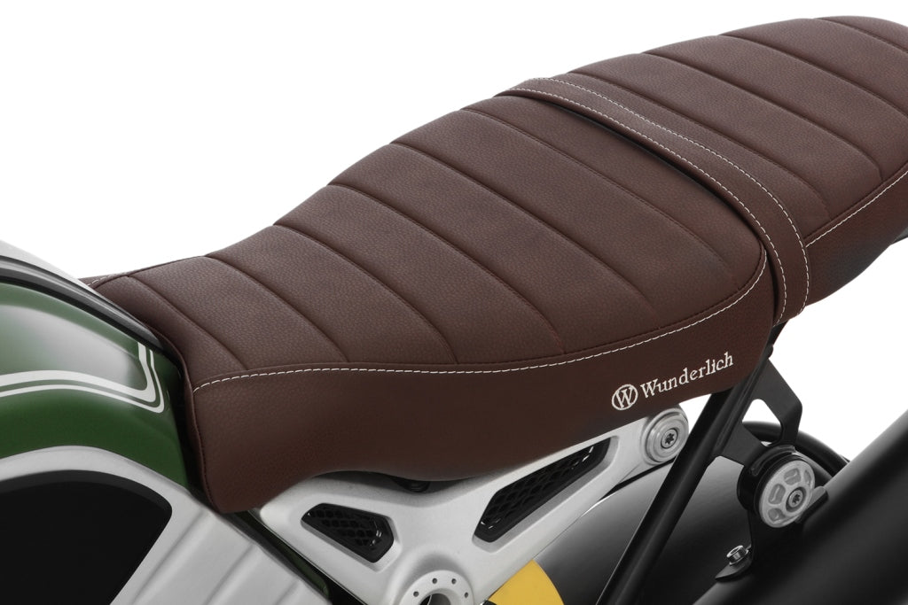 Wunderlich BMW RNineT Ergonomics - Seat Rider-Driver (Brown)-44118-103