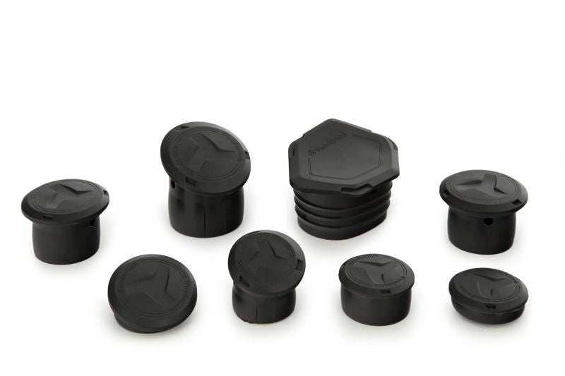 Wunderlich-Frame Protection Cover Caps (8-piece) For BMW R1300 GSA Styling (Black)-13080-002