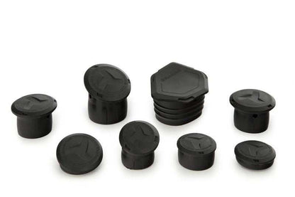 Wunderlich-Frame Protection Cover Caps (8-piece) For BMW R1300 GSA Styling (Black)-13080-002