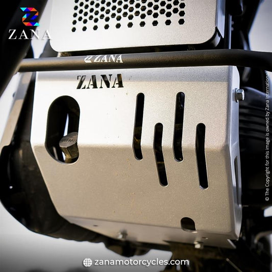 YEZDI ADVENTURE BASH PLATE SILVER (ALUMINIUM) - ZI-8172 - Riders Junction