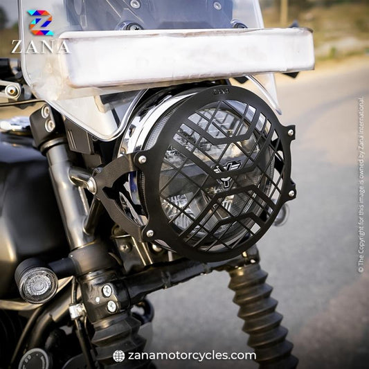 YEZDI Headlight Grill MS (Black) - ZI-8177 - Riders Junction