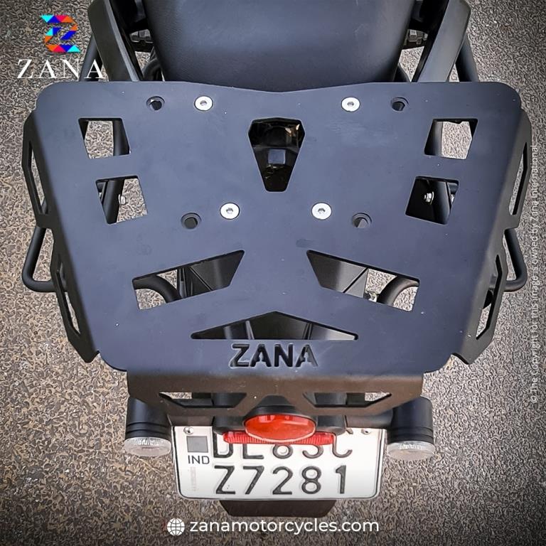 YEZDI ADVENTURE Top Rack Plate (Black Type-1) - ZI-8179 - ZANA - Riders Junction