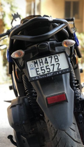 Yamaha Aerox 155 Crash Guard - Stainless Steel - Black - BS AUTO - Riders Junction