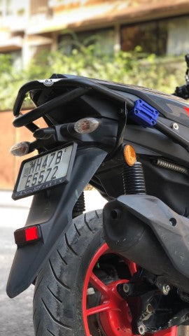 Yamaha Aerox 155 Crash Guard - Stainless Steel - Black - BS AUTO - Riders Junction