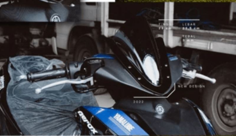 Yamaha Aerox 155 Windshield Bubble Visor-Smoke