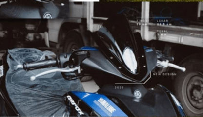 Yamaha Aerox 155 Windshield Bubble Visor-Smoke