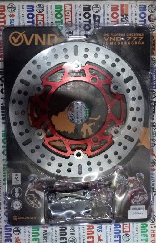 Yamaha Aerox Accessories India Yamaha Aerox CNC Disc Plate Front-Red