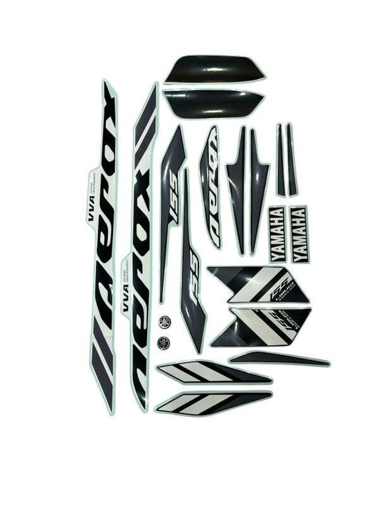 Yamaha Aerox Accessories India Yamaha Aerox Decal Sticker Set Full Body (Black Metallic)