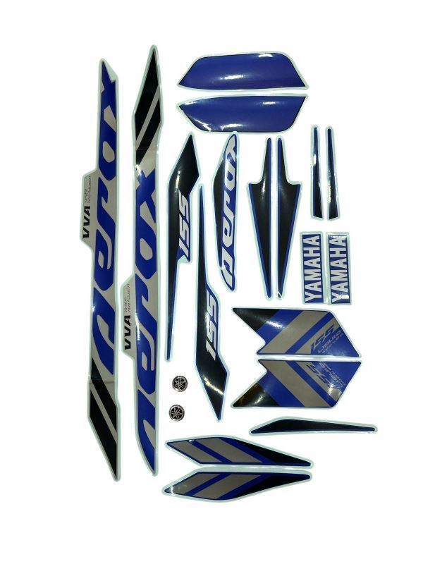 Yamaha Aerox Accessories India Yamaha Aerox Decal Sticker Set Full Body (Racing Blue)