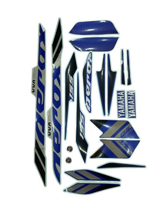 Yamaha Aerox Accessories India Yamaha Aerox Decal Sticker Set Full Body (Racing Blue)