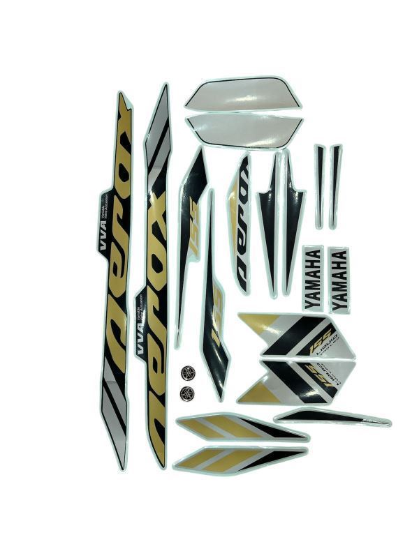 Yamaha Aerox Accessories India Yamaha Aerox Decal Sticker Set Full Body (Silver)