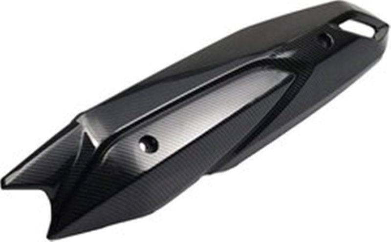 Yamaha Aerox Accessories India Yamaha Aerox Exhaust Silencer Plate Cover Carbon Finish