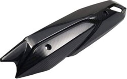 Yamaha Aerox Accessories India Yamaha Aerox Exhaust Silencer Plate Cover Carbon Finish