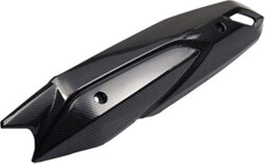 Yamaha Aerox Accessories India Yamaha Aerox Exhaust Silencer Plate Cover Carbon Finish