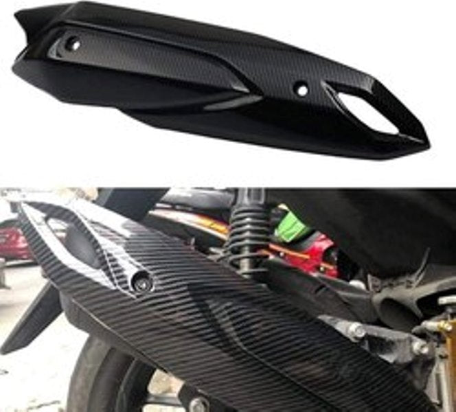 Yamaha Aerox Exhaust Silencer Plate Cover Carbon Finish