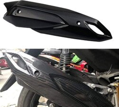 Yamaha Aerox Exhaust Silencer Plate Cover Carbon Finish
