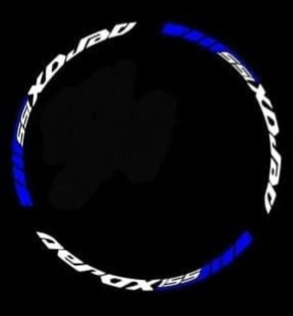 Yamaha Aerox Accessories India Yamaha Aerox Wheel Rim Tape (White Blue)