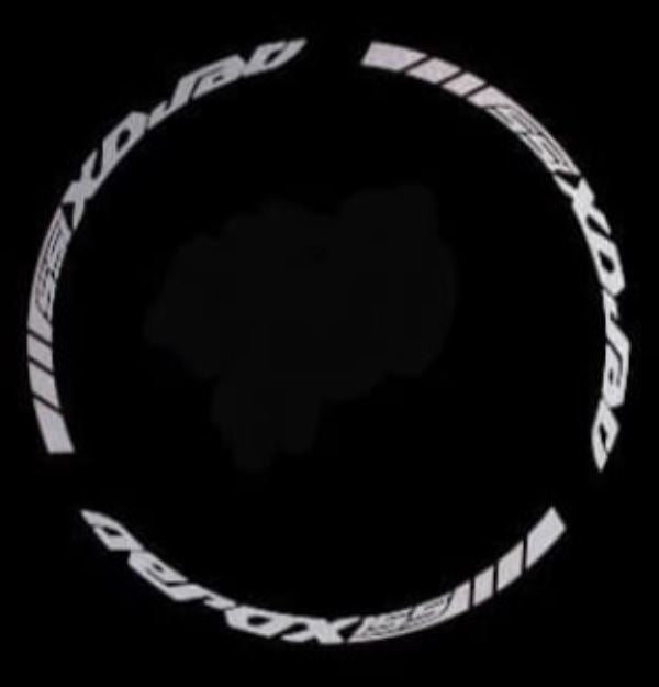 Yamaha Aerox Accessories India Yamaha Aerox Wheel Rim Tape (White Silver)