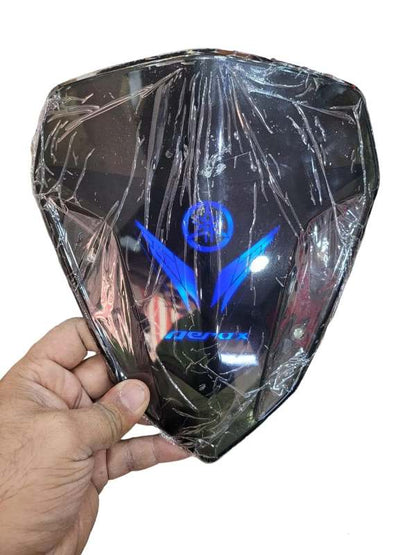 Yamaha Aerox Accessories India Yamaha Aerox Windshield Visor Glass LED (Blue)