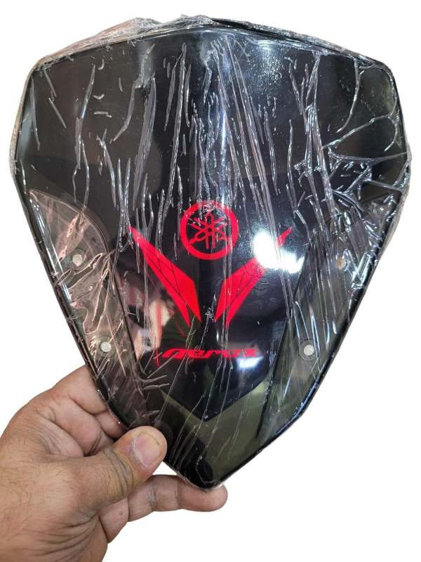 Yamaha Aerox Accessories India Yamaha Aerox Windshield Visor Glass LED (Red)