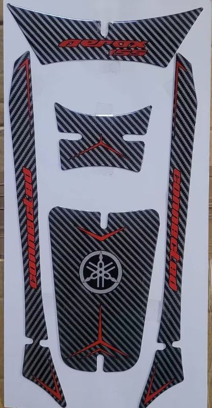 Yamaha Aerox Accessories Yamaha Aerox 155 Decals TankPad-Red