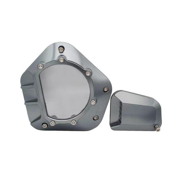 Yamaha Aerox Accessories Yamaha Aerox Clutch Cover Clear CNC CVT Cover Clear Case CNC (Grey)