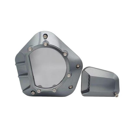Yamaha Aerox Accessories Yamaha Aerox Clutch Cover Clear CNC CVT Cover Clear Case CNC (Grey)