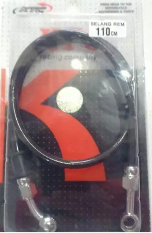 Yamaha Aerox Accessories Yamaha Aerox Front Brake Hose Black KTC Racing