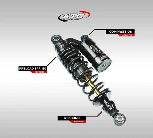 Yamaha Aerox Rear Shock Absorber 305mm Black