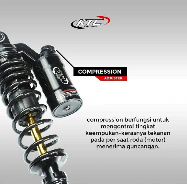 Yamaha Aerox Rear Shock Absorber 305mm Black