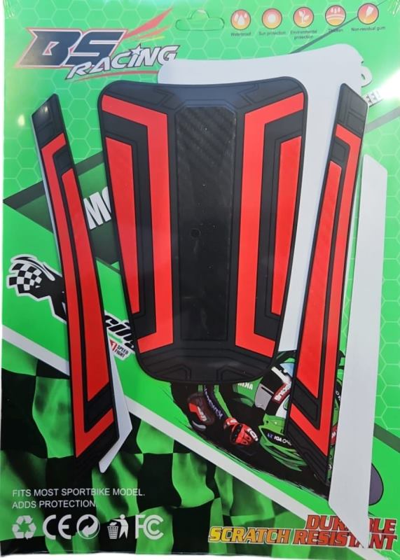 Yamaha Aerox Accessories Yamaha Deck Pad Aerox 155 Tank Grip Rubber (Red)