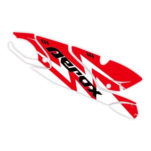 Yamaha Aerox Exhaust Silencer Cover Decal (Red)
