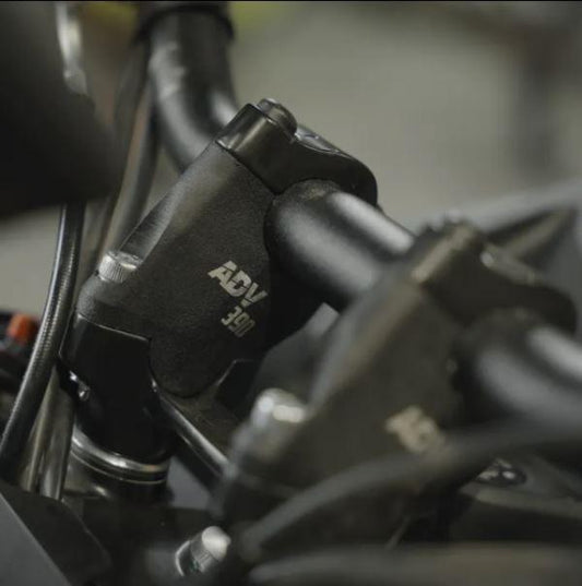 ZANA Angular Handlebar Riser For KTM ADV 390 2025 ( Aluminium Black ) - ZI-8570