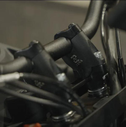 ZANA Angular Handlebar Riser For KTM ADV 390 2025 ( Aluminium Black ) - ZI-8570