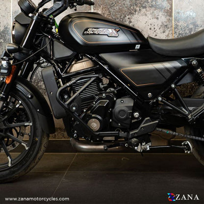 ZANA Crash Guard With Slider For Harley Davidson X440 - Black - ZI-8480
