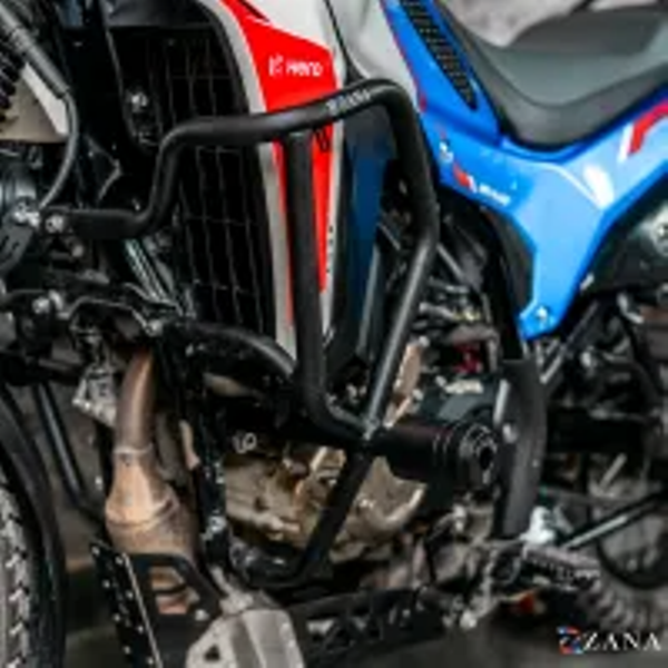 ZANA Crash Guard With Slider Texture Matt Black For X-Pulse 210-ZI-8593