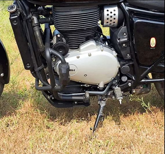 ZANA Crash Guard for BSA Goldstar 650 with Slider Puck (Mild Steel Black) - ZI-8529