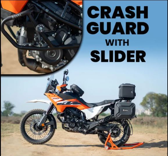 ZANA Engine Guard With Slider Black For KTM ADV 390 2025 - ZI-8555
