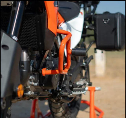 ZANA Engine Guard With Slider Orange For KTM ADV 390 2025 - ZI-8556