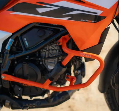 ZANA Engine Guard With Slider Puck Orange For KTM ADV 390 2025 - ZI-8558
