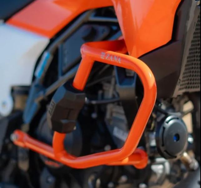 ZANA Engine Guard With Slider Puck Orange For KTM ADV 390 2025 - ZI-8558